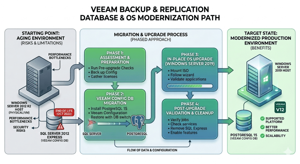 Migrating Veeam B&R from SQL Server to PostgreSQL and Upgrading from ...