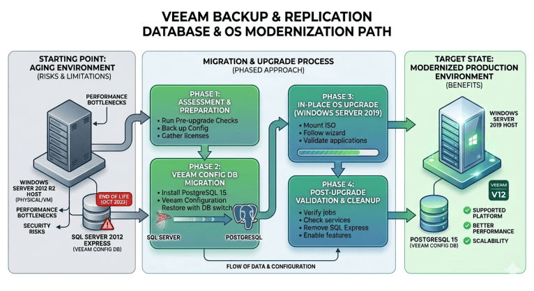 Migrating Veeam B&R from SQL Server to PostgreSQL and Upgrading from ...